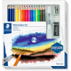 Pastelky STAEDTLER Design Journey akvarelové so štetcom, gumou a strúhadlom - sada 12 ks (4007817066843)
