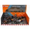 Bburago Mclaren F1 Set 4x – Team Mclaren Mcl36 N 4 Abu Dhabi Gp 2022 – Mcl60 N 4 Singapore Gp - Monaco Gp – British Gp 2023 Lando Norris 1:43 oranžová čierna biela