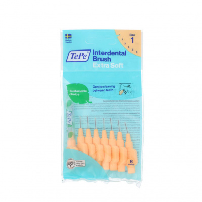 TePe Extra Soft medzizubné kefky 1 oranžové (0,45 mm) 8 ks