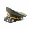Dôstojnícka čiapka SK zlatý odznak, plastový vrchol, modrá čiara ZELENÁ veľ.53