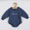 KOALA Dojčenské teplákové body baggy Koala Dreamer modrá - 80