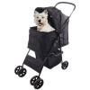 Flamingo Buggy Anda Black - pohodlný a ľahký kočík pre psov, skladací