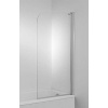 Jika Cubito - Vaňová zástena 750 mm, pravá, sklo transparentné, strieborná lesklá H2564250026681