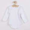 NEW BABY Luxusné bavlnené body dlhý rukáv New Baby - biele - 68