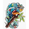 Maľovanie podľa čísel – Chameleón, 40 × 50 cm, bez rámu a bez napnutia plátna 8596530022329