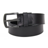 Black Hand Pánsky kožený opasok Black Hand 2130-98 čierny prešitý