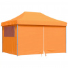 Pop-up párty stan so 4 stenami, oranžový