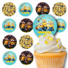 POPLATKY NA BÁBOVKY MUFFINKI sada na narodeniny 12ks - MINIONKY