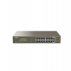 Tenda TEG1116P-16-150W PoE AT Gigabit switch 16x 1Gb/s s PoE 802.3af/at, PoE+ 135W, Rack, Fanless (TEG1116P-16-150W)