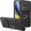 SASAL chrbty pre Realme 11 Pro 5G / Realme 11 Pro PLUS 5G SOLID CASE čierne (Puzdro ARMOR pre REALME 11 PRO 5G / 11 PRO PLUS + 3D FULL GLASS zakrivené)