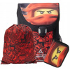 LEGO Ninjago Red EASY – školská aktovka 3-dielny set