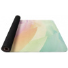YATE Yoga mat přírodní guma, vzor P, 4 mm - duhová