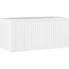 Mexen Rivel, kúpeľňová skrinka 100 cm, 1 zásuvka, drážkovaná, biela matná, 91A20-10047-1-BF01