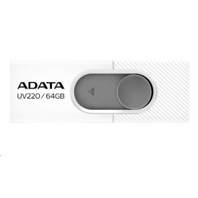 A-Data ADATA Flash disk 32GB UV220, USB 2.0 Dash Drive, biela/sivá AUV220-32G-RWHGY