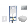 GEBERIT - Duofix Set předstěnové instalace, klozetu Oudee a sedátka softclose, tlačítko Sigma01, lakovaný matný chrom SANI11CA1103B