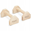 Podpery na kľuky 4FIZJO WOODEN PARALLETTES 25 CM