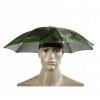 Dáždniky - Dáždnik bez krytu, manuálne, skladacie khaki (Dáždnik pre hlavu k moru pre ryby camo)