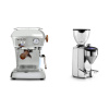 Ascaso Dream PID, leštený hliník + Rocket Espresso FAUSTO 2.1, chrome