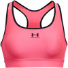 Under Armour HeatGear Armour Mid Padless Sports Bra Womens Cerise 8 (XS)