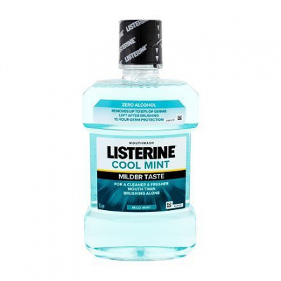 Listerine Cool Mint Mild Taste Mouthwash ústní voda pro svěží dech 1000 ml