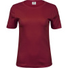 TeeJays Tričko Interlock TJ 580, krátký rukáv, dámské COT18058037105-deep red 2XL Červená deep