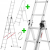 Rebrík - Hliník 3x9 Higher + domáci rebrík (Rebrík - Hliník 3x9 Higher + domáci rebrík)