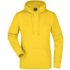 James&Nicholson Dámska mikina s kapucňou JN051 Sun Yellow XL