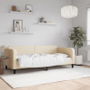 vidaXL Posteľný rám krémový 90x200 cm látka - Krémová - 75915-30501