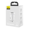 Baseus Baseus Car Charger Grain Pro Dual USB 4.8A White (CCALLP-02)