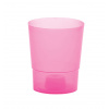 Kinekus Kvetináč plastový, transparentný, 12,5 cm, COUBI ORCHID, ružový