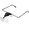 TOOLCRAFT TO-5137812 okuliare s lupou s LED osvetlením, Zväčšenie: 1.5 x, 2.5 x, 3.5 x, Veľkosť objektívu: (d x š) 74 mm x 35 mm, číra, biela; TO-5137812