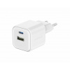 Nabíjačka do siete Swissten sieťový adaptér GaN 1x USB-C 35W PD + 1x USB-A 27W QC biely (22071200)