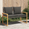 Lavica s operadlom plast 119 x 61 cm
