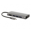 LMP mini Dock, 4K HDMI, 3x USB 3.0, Ethernet, SD/MicroSD, USB-C nabíjecí adaptér, vesmírně šedý - 15954