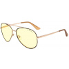 GUNNAR kancelárske/herné okuliare MAVERICK BLACK/GOLD * jantárové sklá * BLF 65 * GUNNAR focus