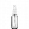 SKLENENÁ FĽAŠA 50ml BEZFAREBNÁ S BIELYM ROZPRAŠOVAČOM