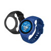 Detské smart hodinky okrúhle Kiddoboo x Lagenio WatchMe 4G Blue/Black
