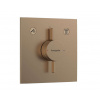 Hansgrohe DuoTurn E Batéria pod omietku, na 2 spotrebiče, kefovaný bronz 75417140-HG