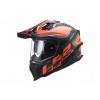 Prilba LS2 MX701 EXPLORER ALTER MATNÁ ČIERNA. ORANŽOVÁ