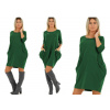Fashionweek Pohodlné teplákové šaty s vreckami Oversized MF853 Farba: Zelená, Veľkosť: Universal