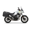 Kompletná sada bočných čiernych hliníkových kufrov SHAD TERRA BLACK 47L/47L, vrátane montážnej sady SHAD HONDA CB 500 X