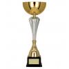 DEMI SPORT Športová trofej Pohár 7241 Farba - hlavná: Zlatá, Farba - doplnková: Strieborná, Veľkosť trofej: C - 35.5 cm
