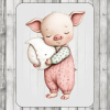 DTF nažehľovačka DTF transfer/nažehľovačka Zaspaté prasiatko Rozmer: A6