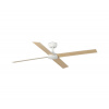 FARO Barcelona | FARO 34355-Stropný ventilátor RUDDER L béžová/biela pr. 132 cm + diaľkové ovládanie | FA34355