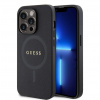 Guess PU Saffiano MagSafe Zadný Kryt pre iPhone 15 Pro Max Black 14536047