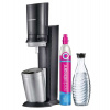 SodaStream Crystal 3.0 výrobník sody, 0,6l skleněná karafa, bombička s CO2, černý (7290116742380)