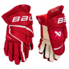 Rukavice Bauer Vapor 3X Pro Jr Farba: červená, Veľkosť rukavice: 10