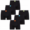 ČIERNE PÁNSKE BOXERKY KLASICKÉ PRILIEHAVÉ SPODNÉ PRÁDLO BAVLNA MORAJ 6-BALENIE XXL