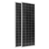 Vevor Solárna sada 2×100W 12.8V 50Ah lifepo4 40A regulátor 800W menič ZHSKU00000000000469