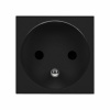 Elektrická zásuvka pre nábytok, FR, čierna